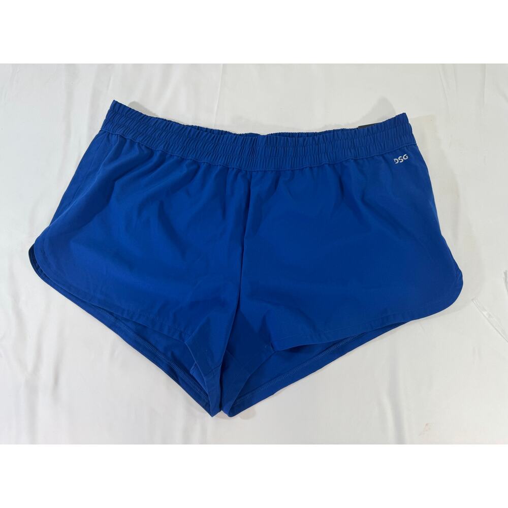 DSG Women’s 3” Stride Run Shorts XL Electric Navy Mid Rise Lined NWT